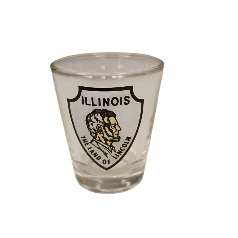 Illinois Shot Glass Souvenir The Land of Abraham Lincoln